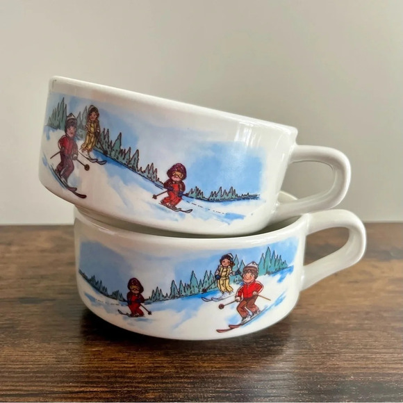 Campbell’s Soup Other - 30% off! | (2) Campbell’s Soup  Bowls - Skiing